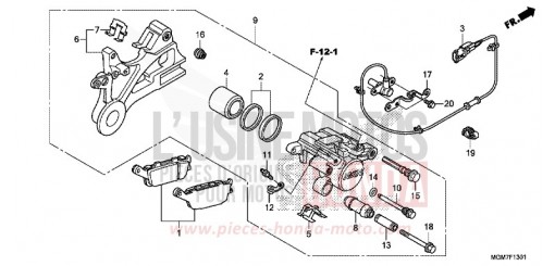 HINTERRAD-BREMSSATTEL (CB600FA) CB600FAD de 2013